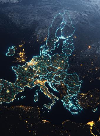 Image of Europe from space
