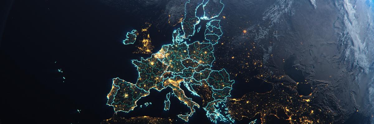 Image of Europe from space